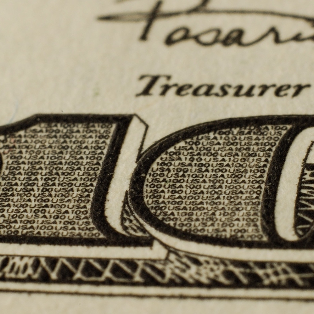 Банкнота доллар крупным планом