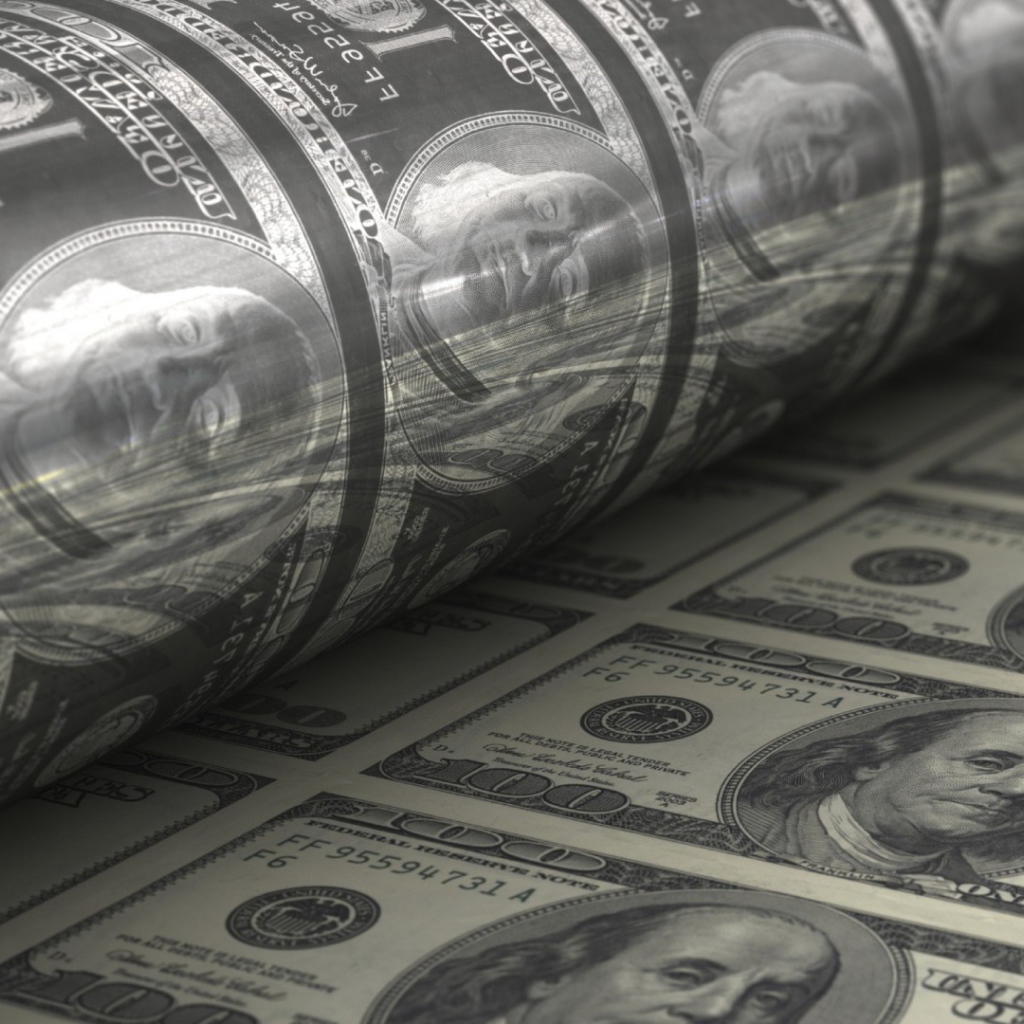 Печатное клише для долларов