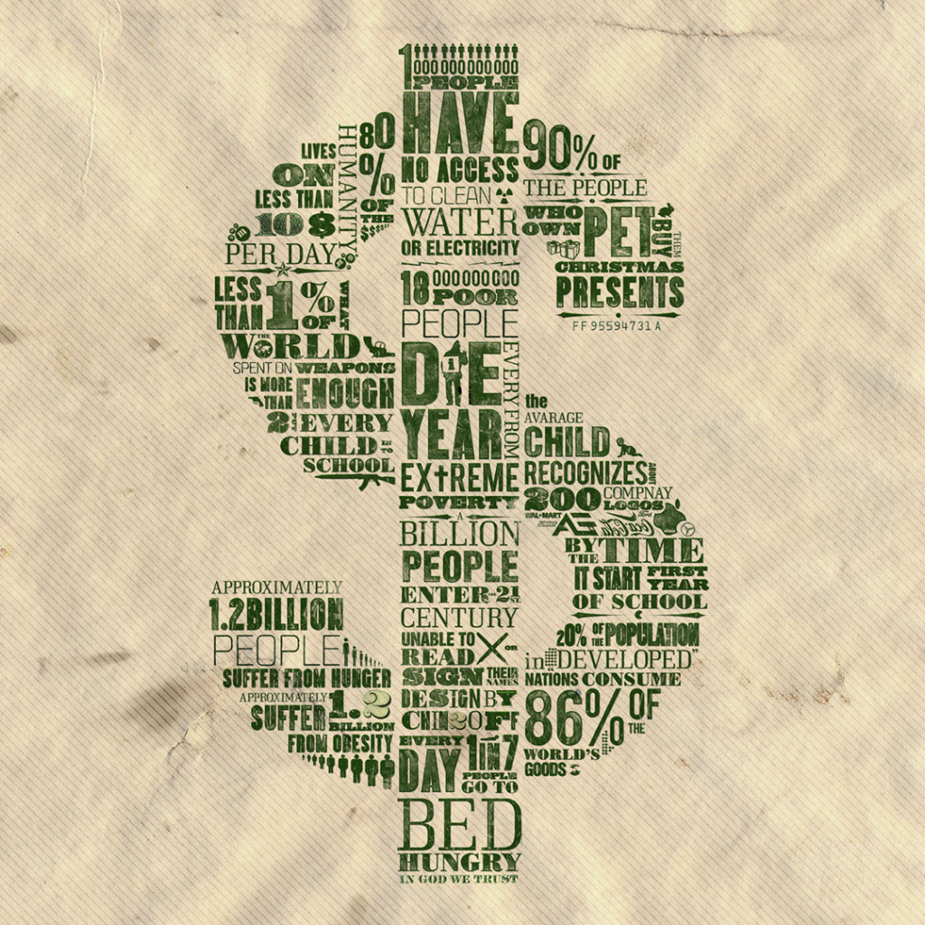 Стильный знак доллара