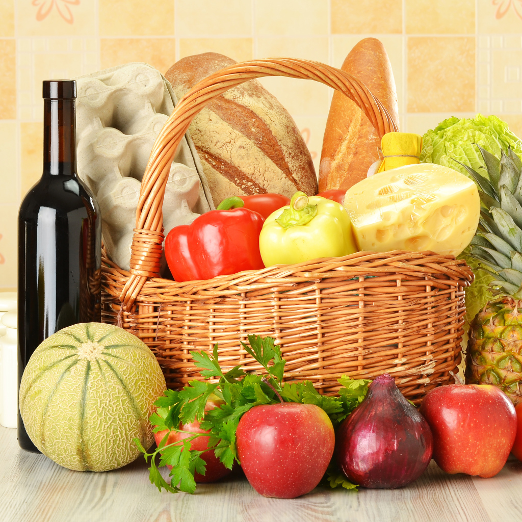 Корзина с продуктами