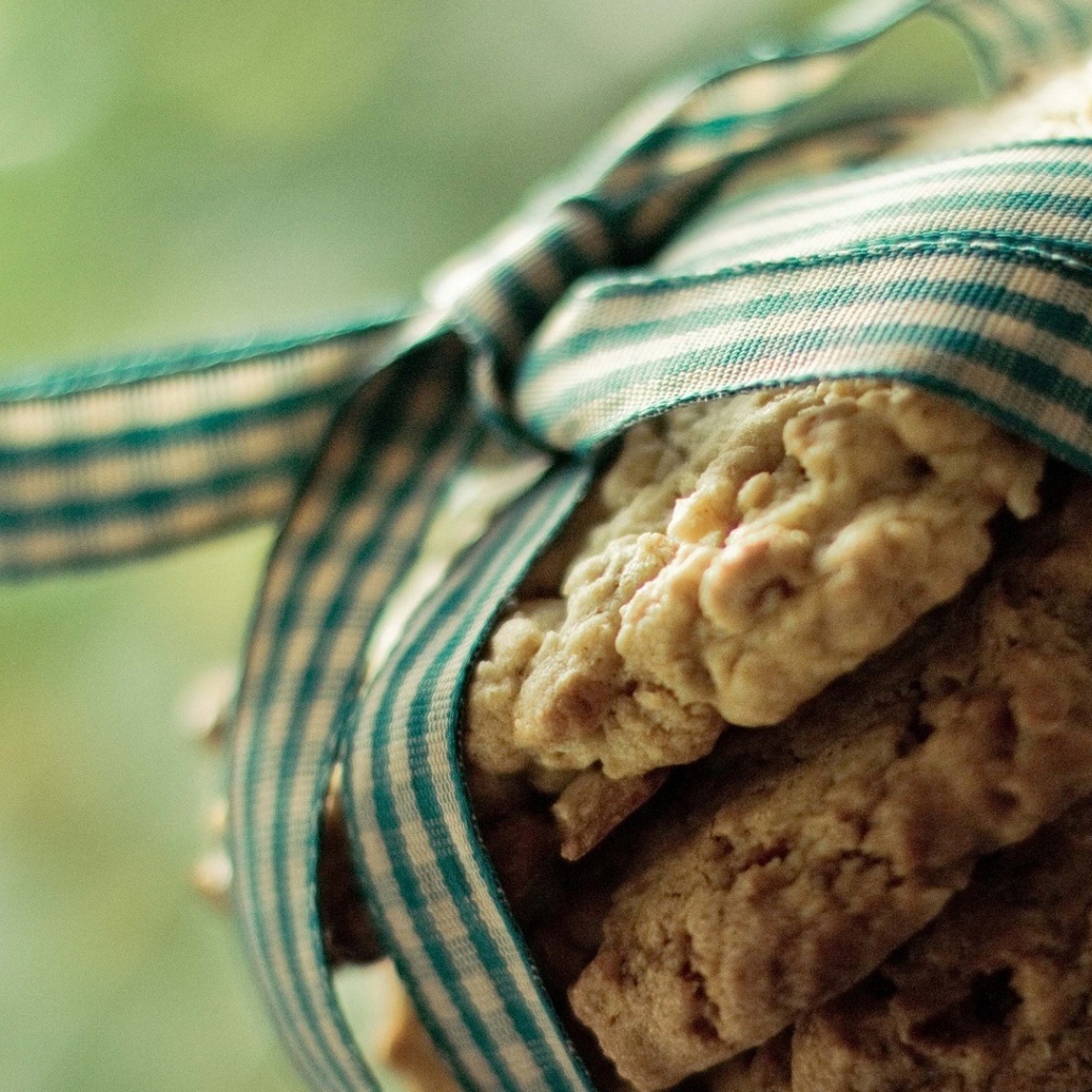 Домашнее печенье с бантиком