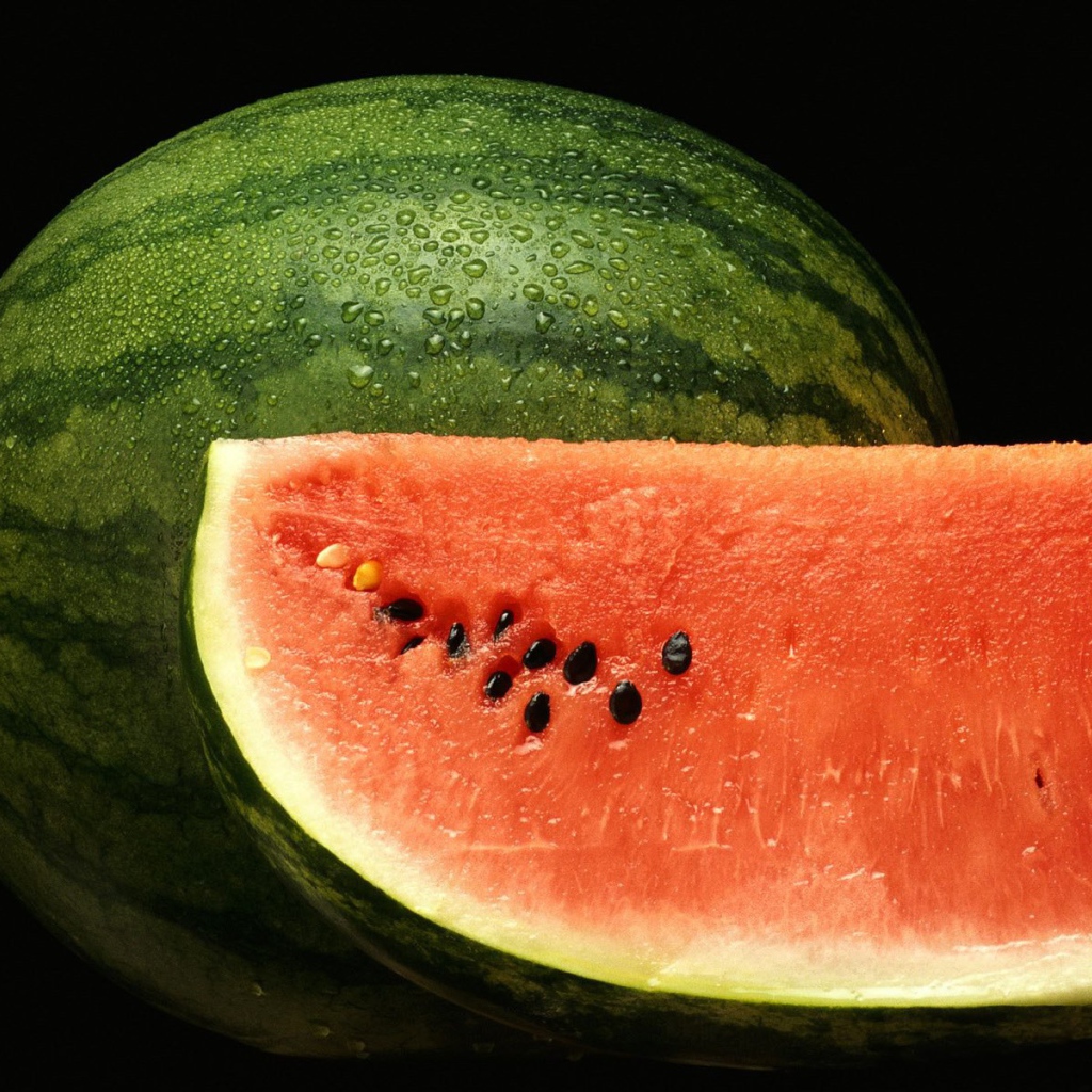The wet watermelon