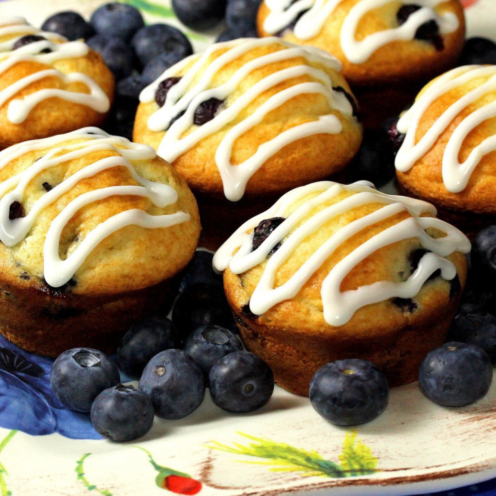 Кексы с черникой