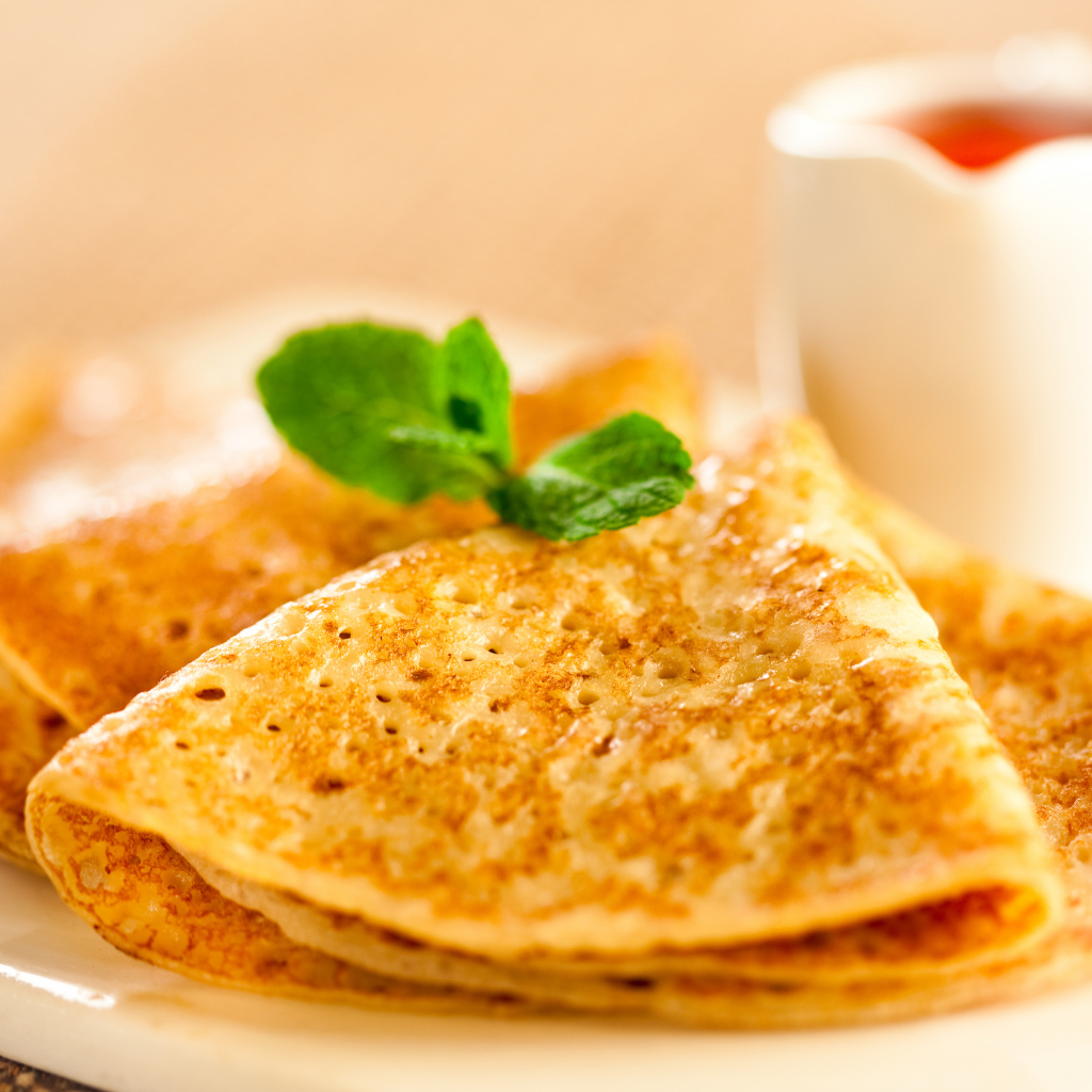 Блины с мятой