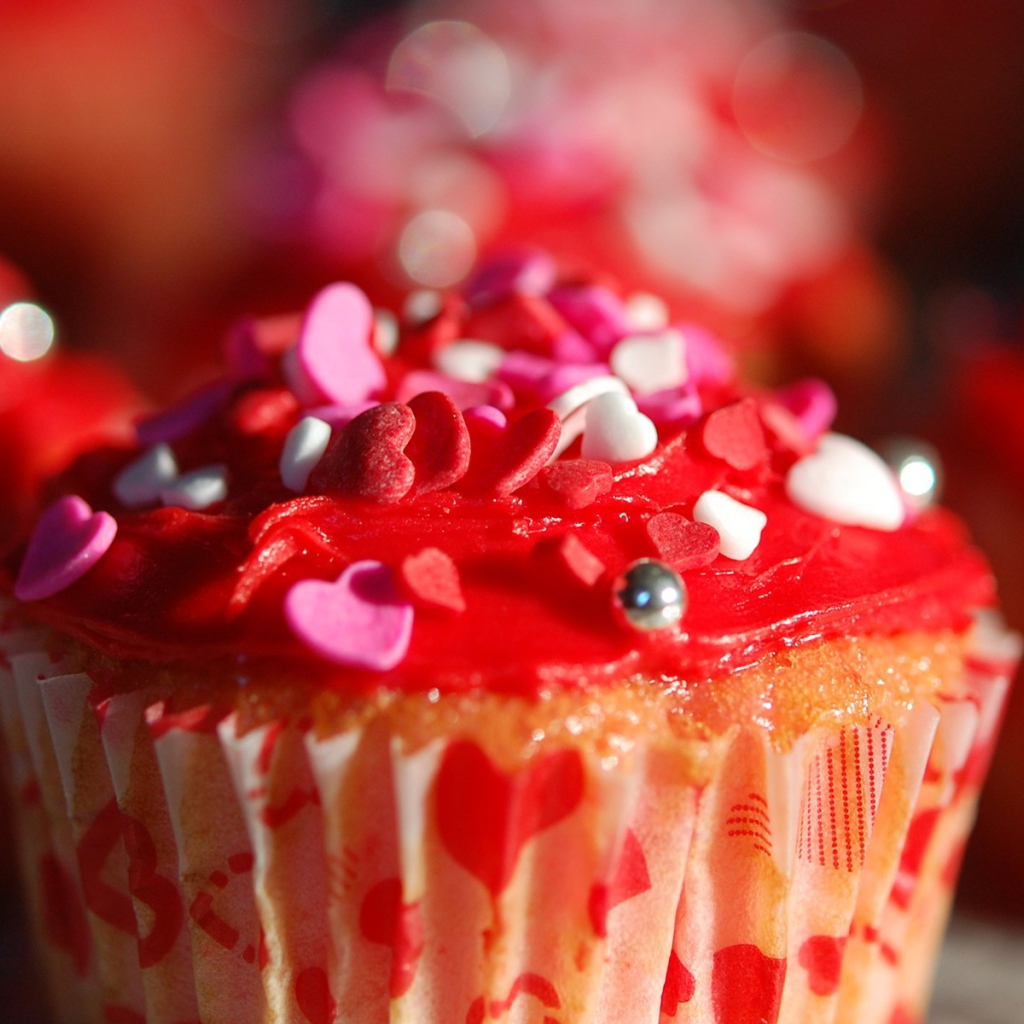 Десерт с сердечками