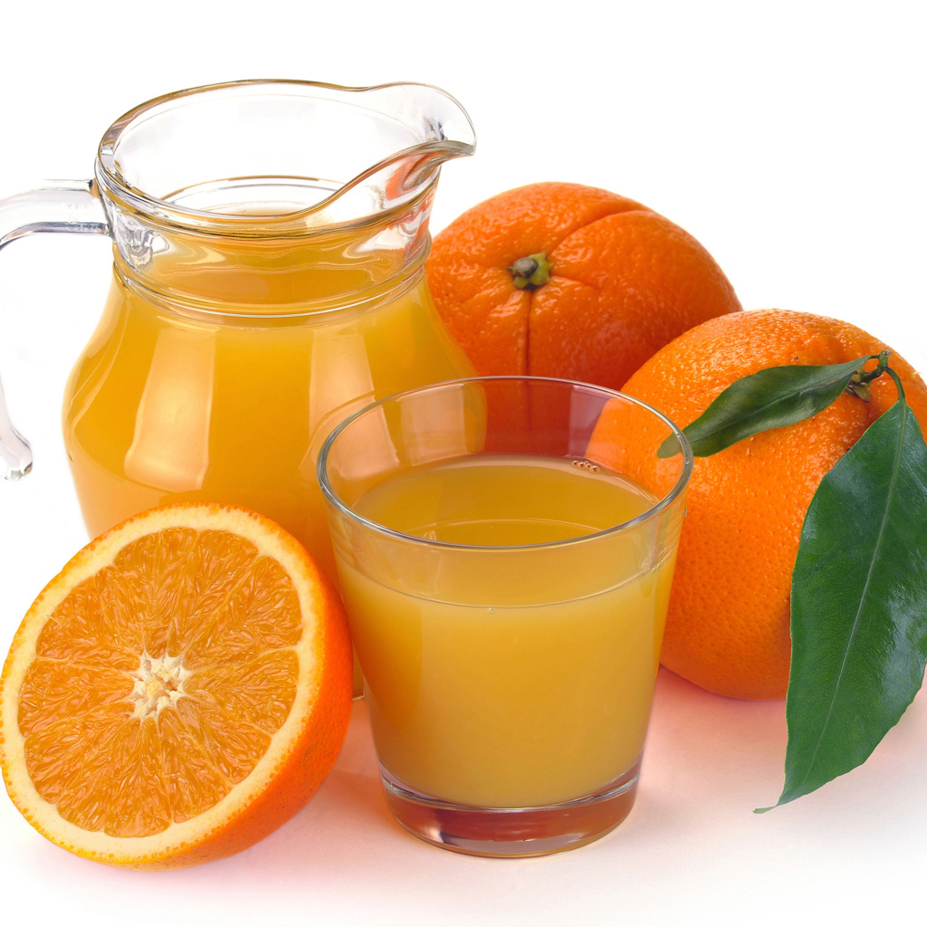 Orange juice in the jug