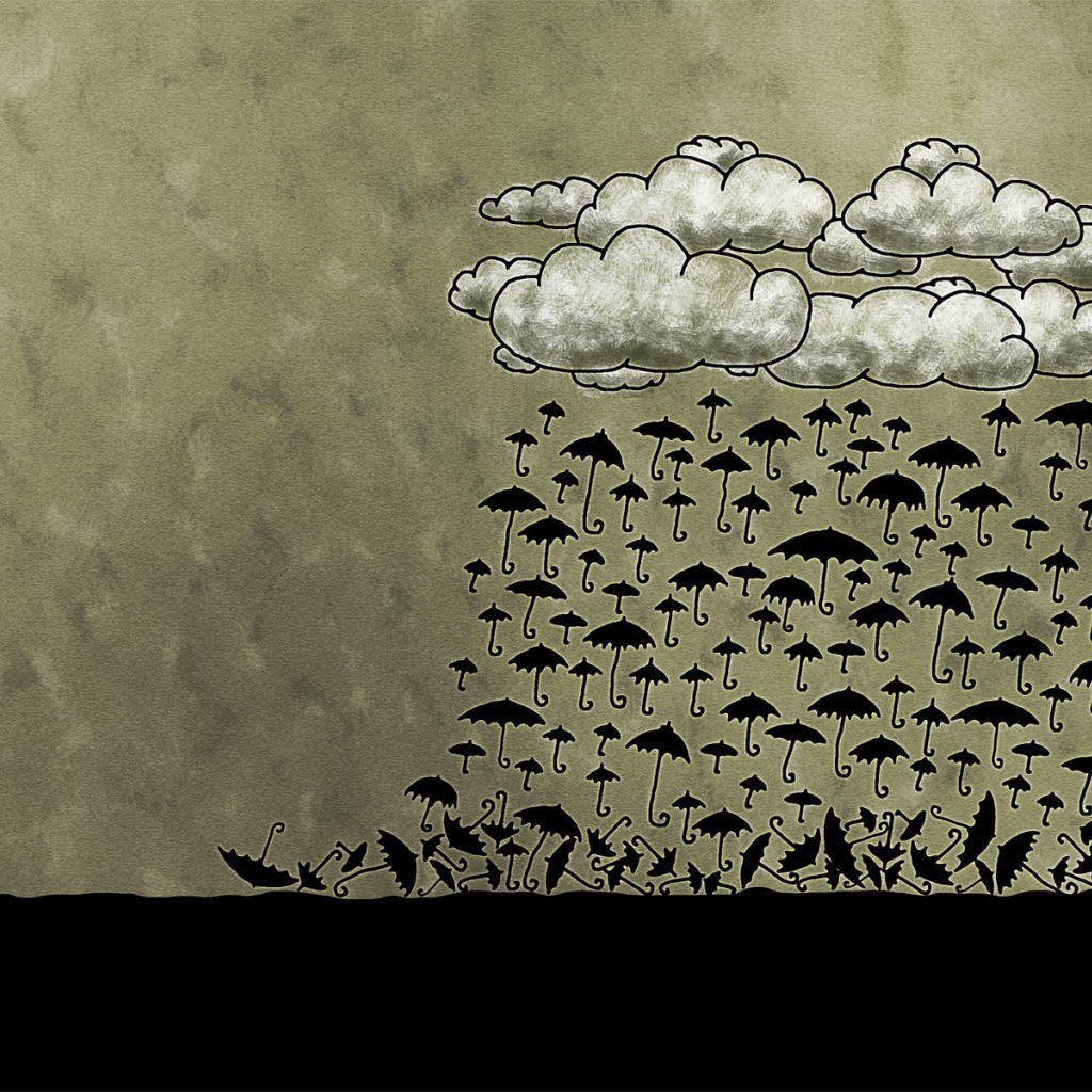Дождь из зонтов