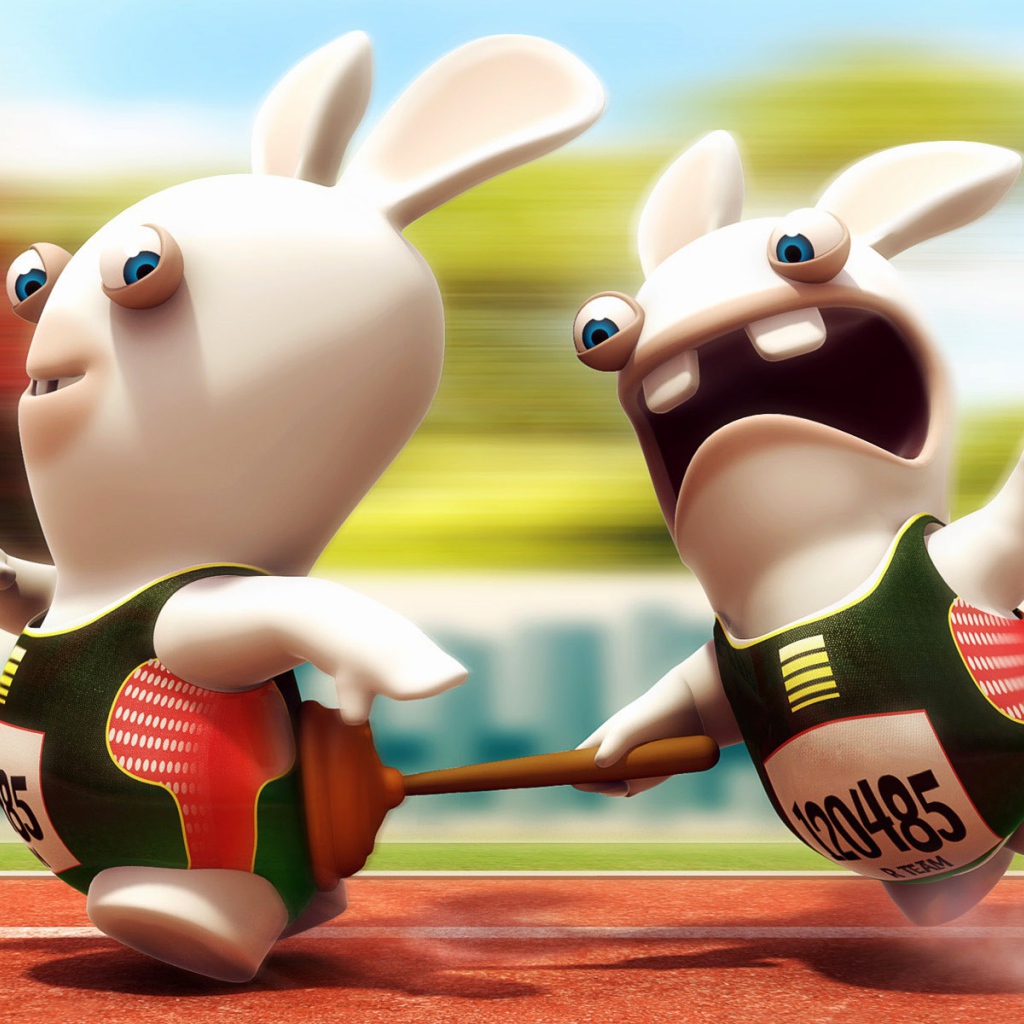 Гонки прикольных зайцев