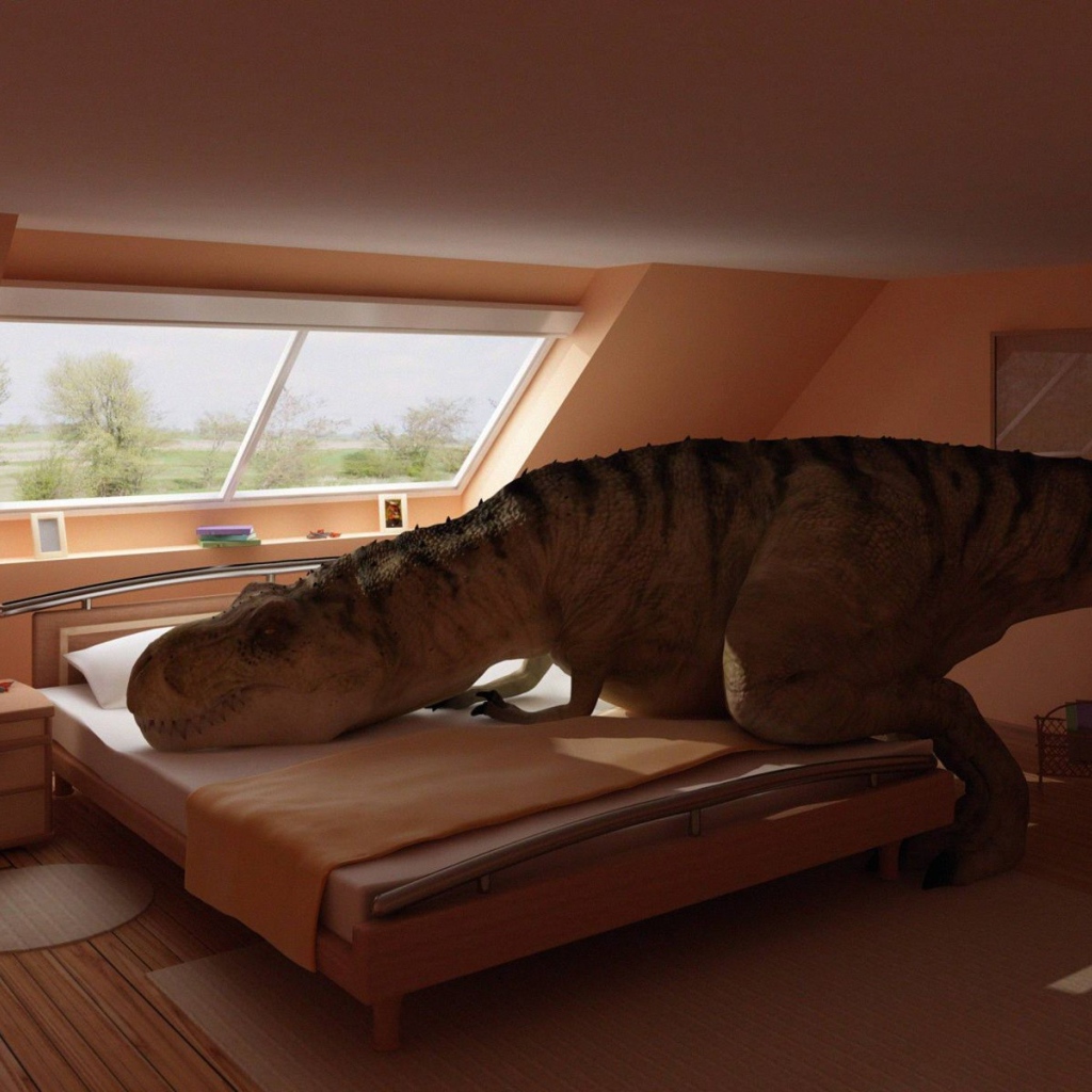 Тиранозавр в спальне