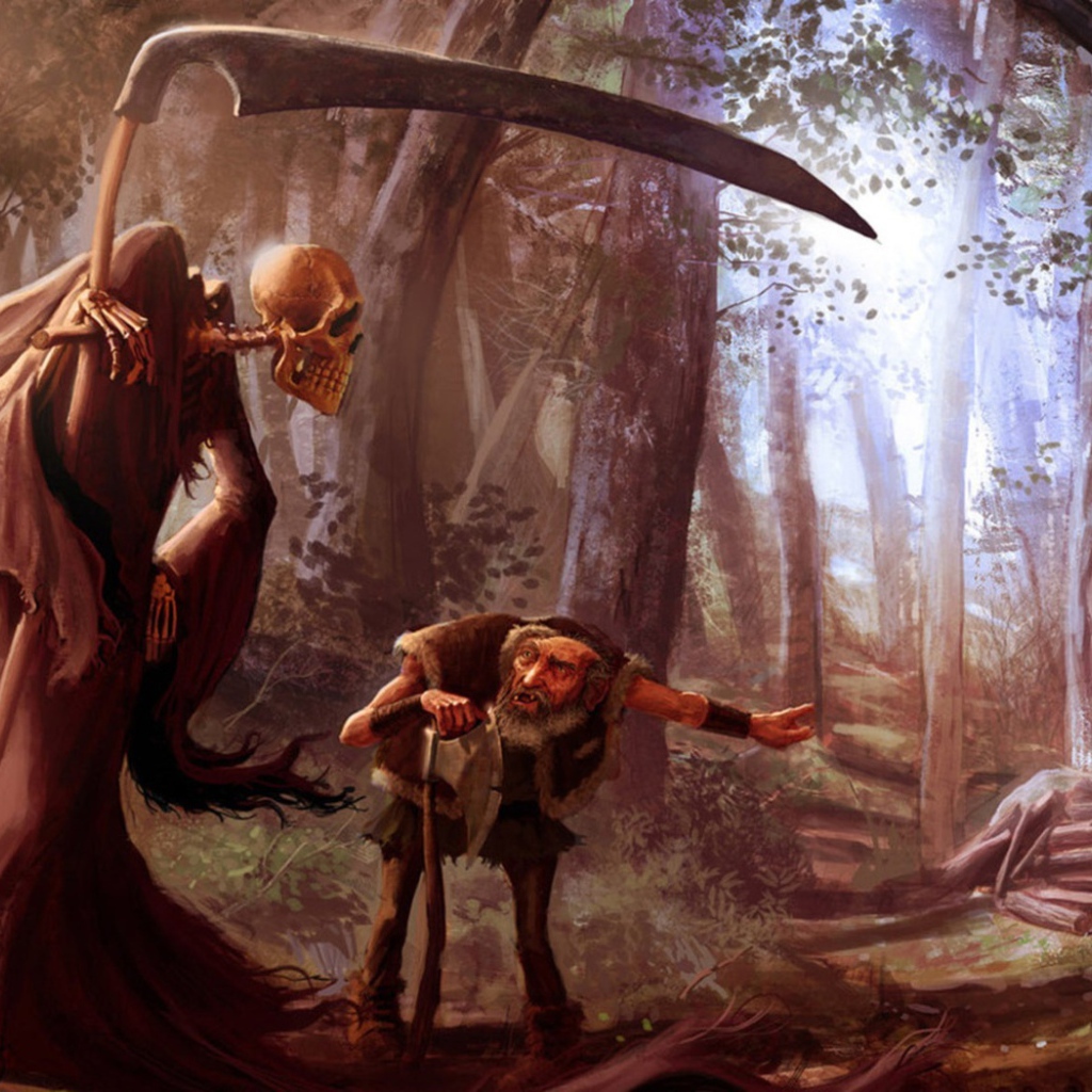 К деду пришла смерть