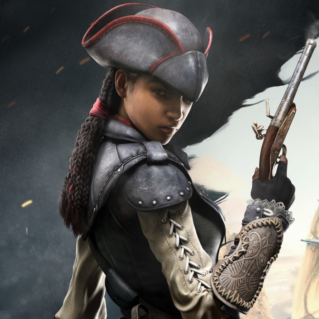 Эвелин из игры Assassins Creed 4