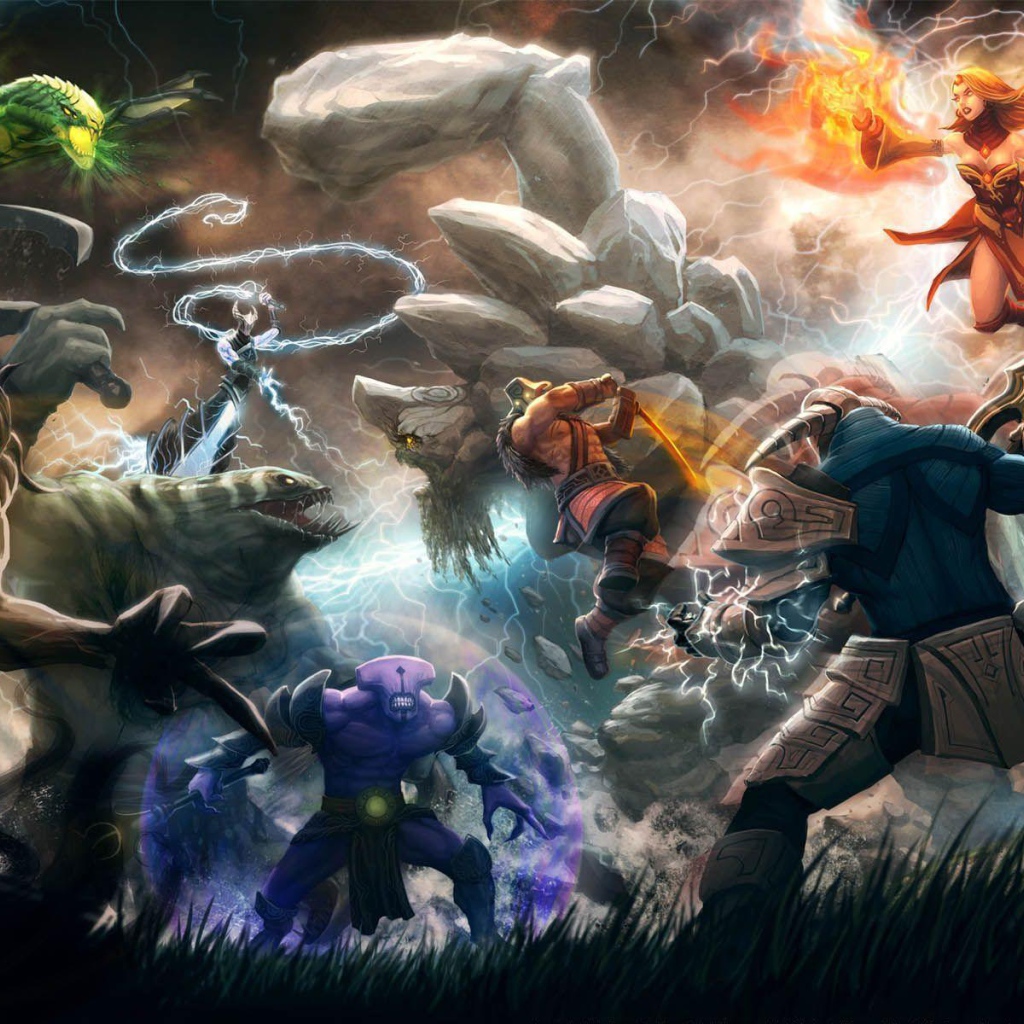 Сражение в Dota 2