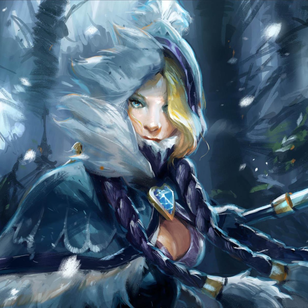 Блондинка из игры Dota