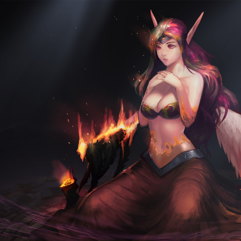 Горят крылья у демона