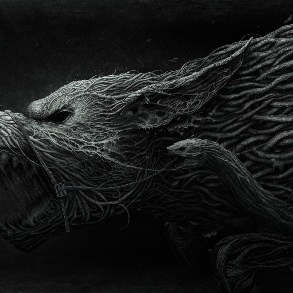 Фантастический зверь из игры Ведьмак