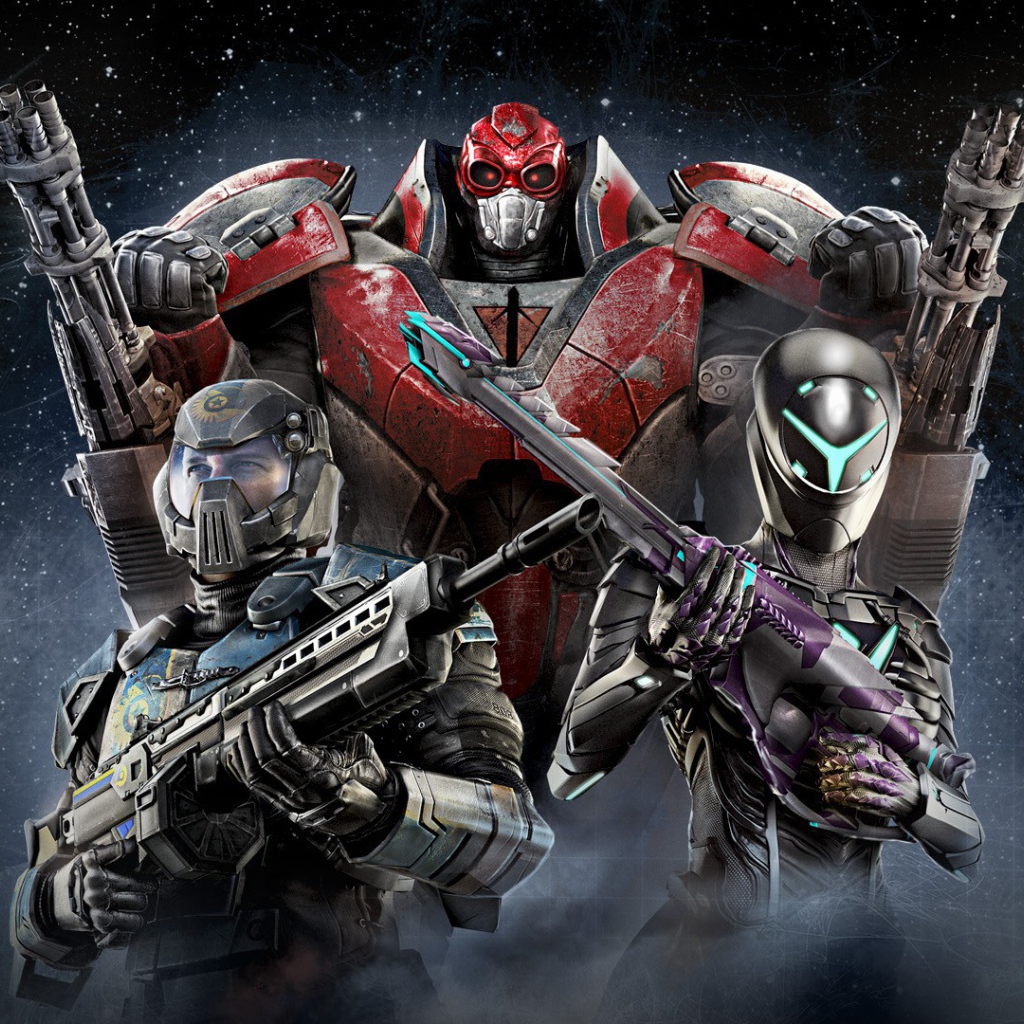 Воины с оружием из видео игры