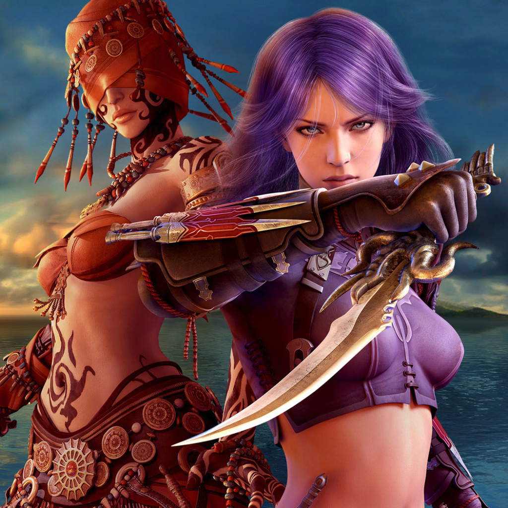 Девушки с оружием из видео игры