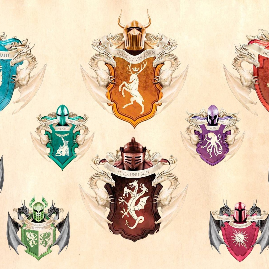 Гербы воинов из игры