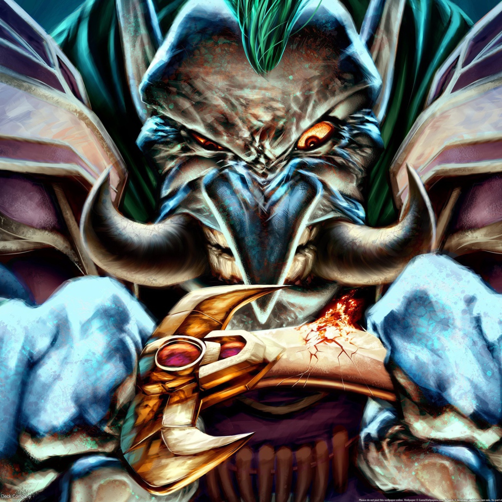 Чудовище ломает меч