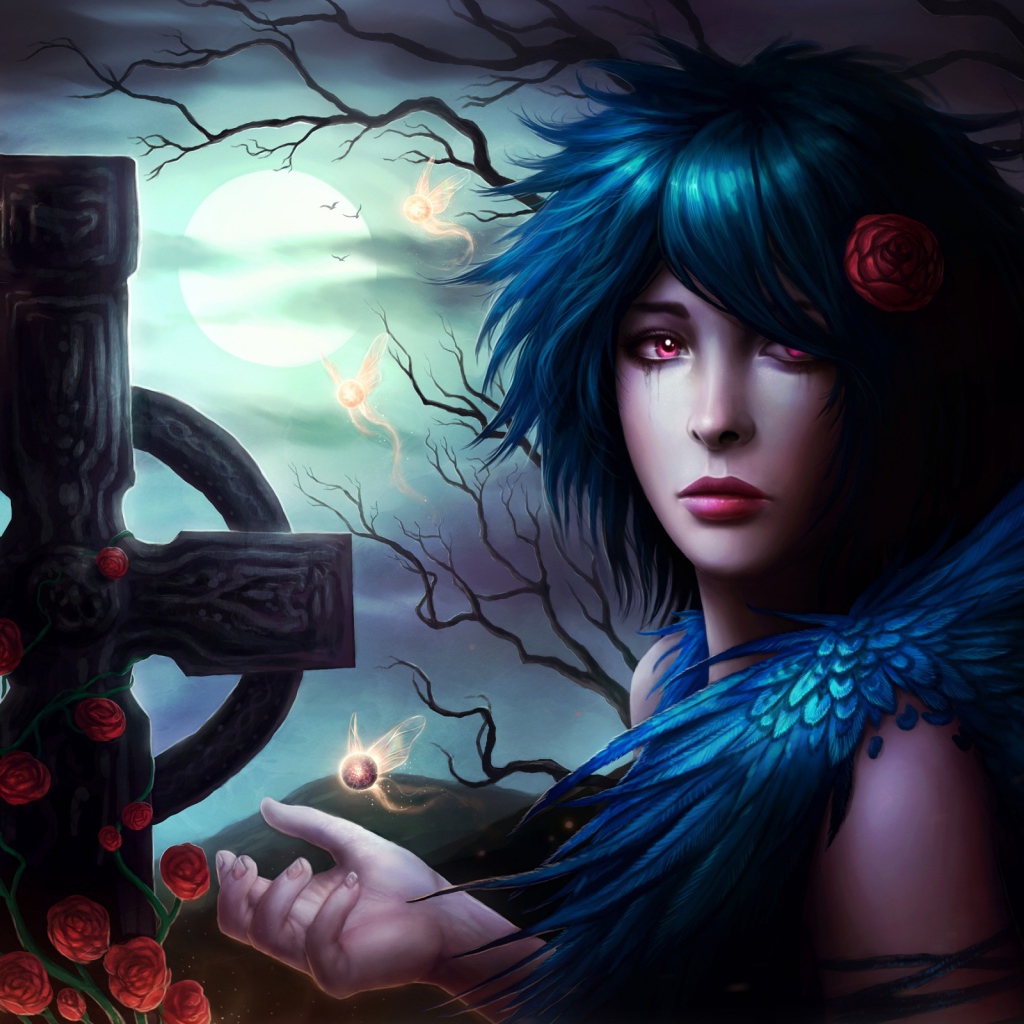 Мрачная девушка