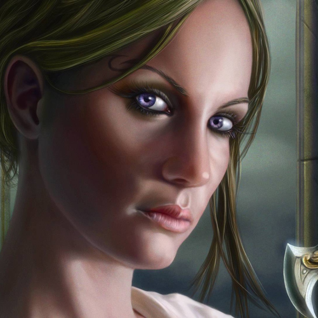 Портрет девушки с мечом