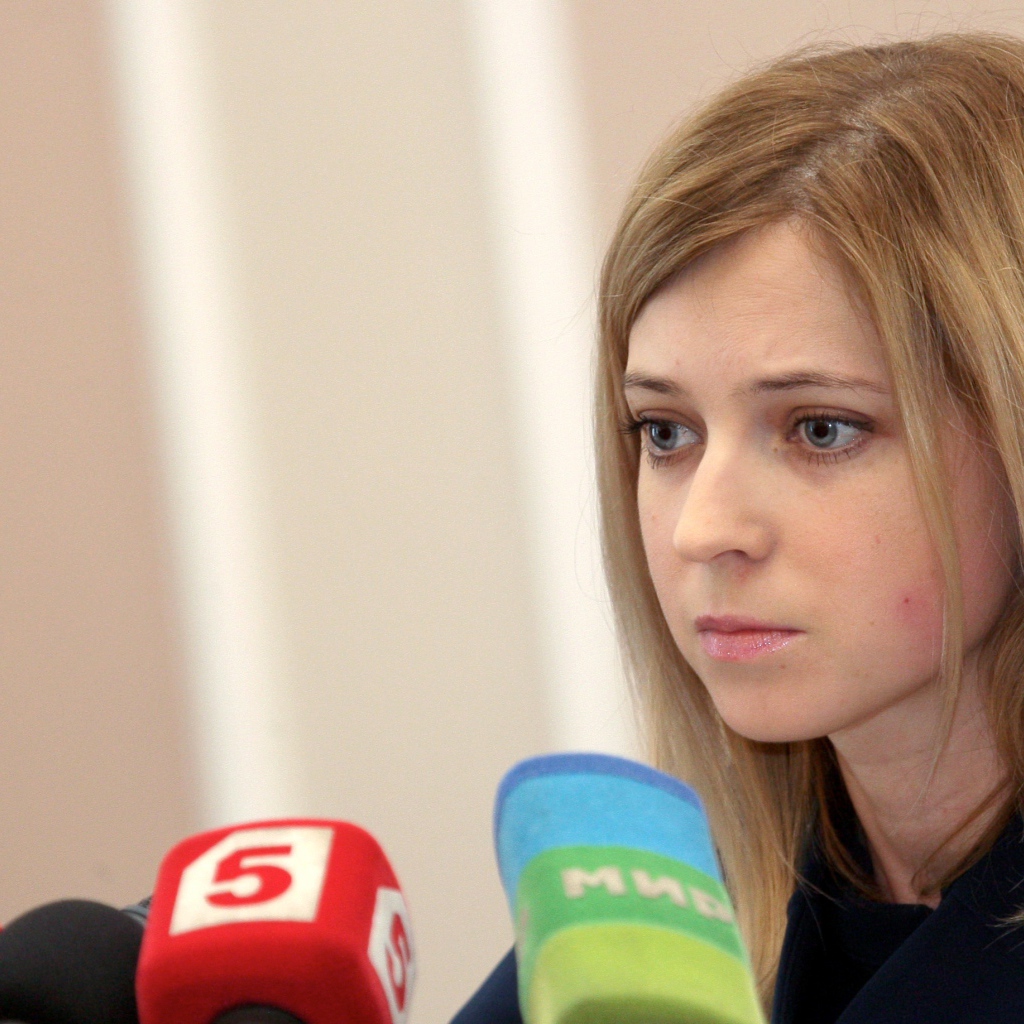 Наталья Поклонская дает интервью