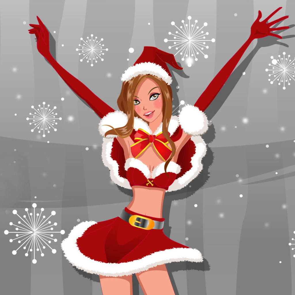 Девочка в Новогоднем костюме
