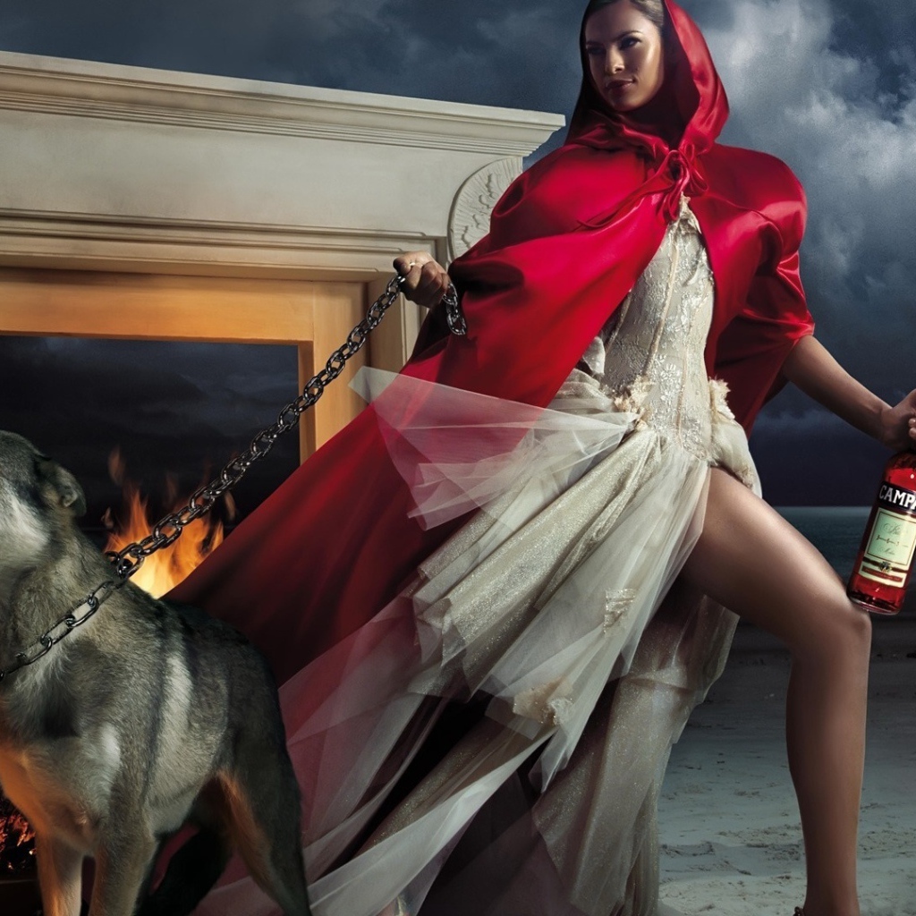 Ева Мендес с собакой