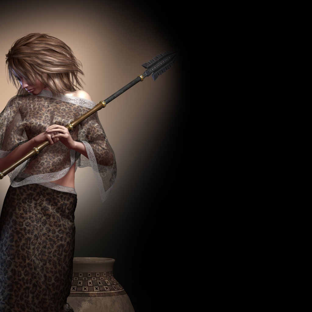 Девушка с копьем