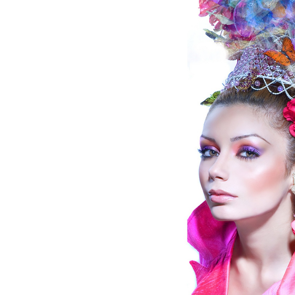 Портрет на белом фоне