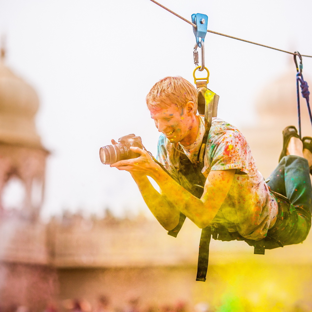 Фотограф на фестивале