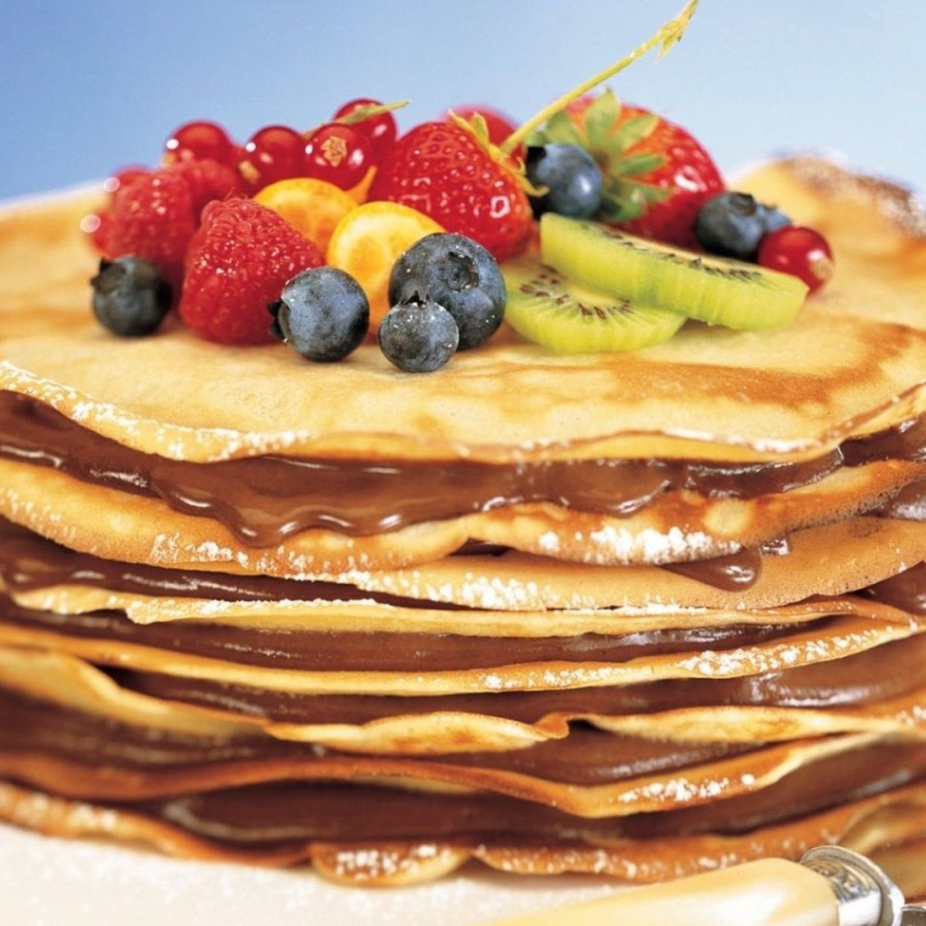 Блины с фруктами