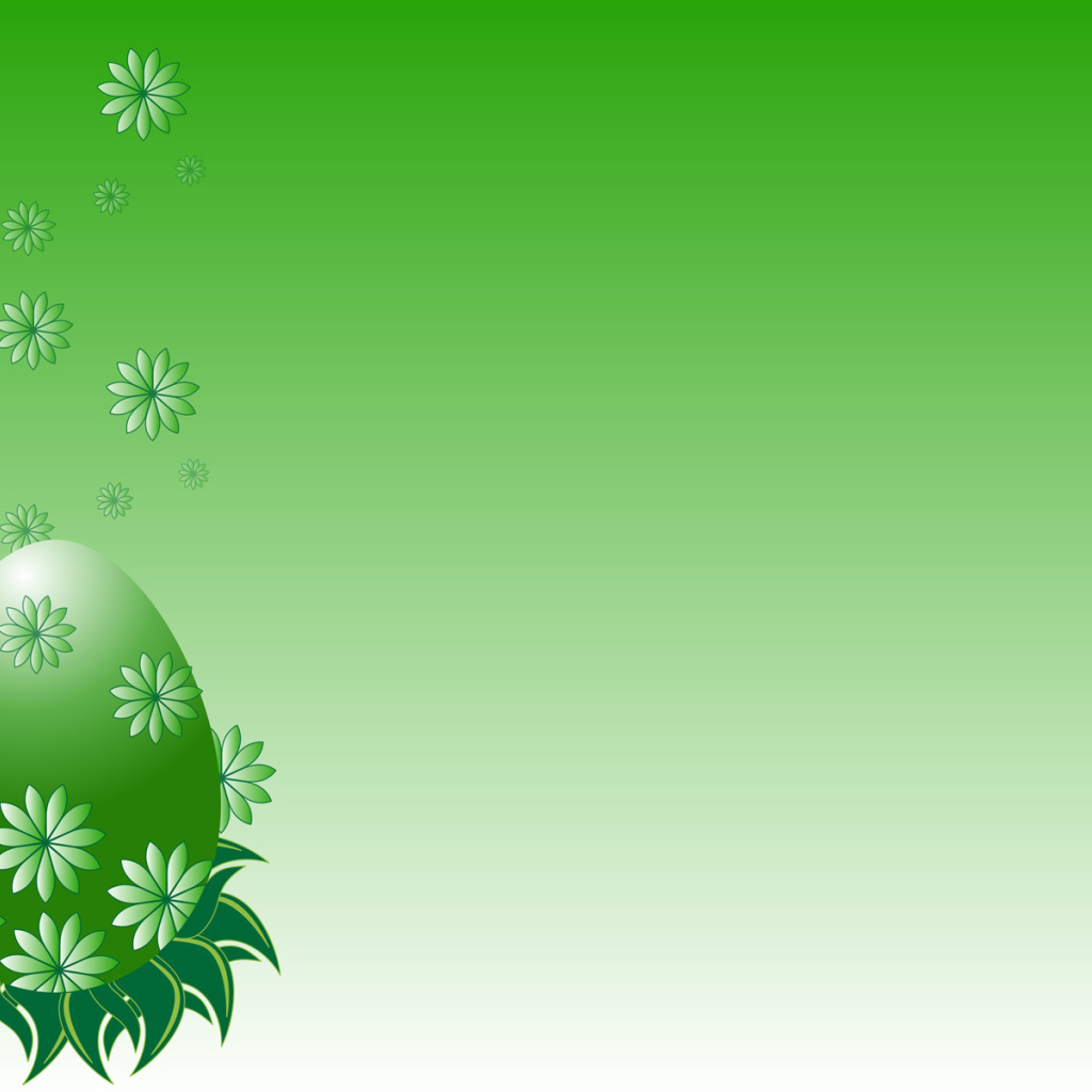 Зеленое яйцо на Пасху