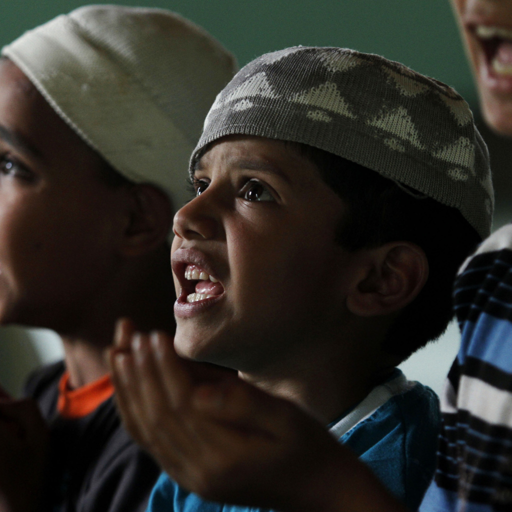 Little kids at Ramadan