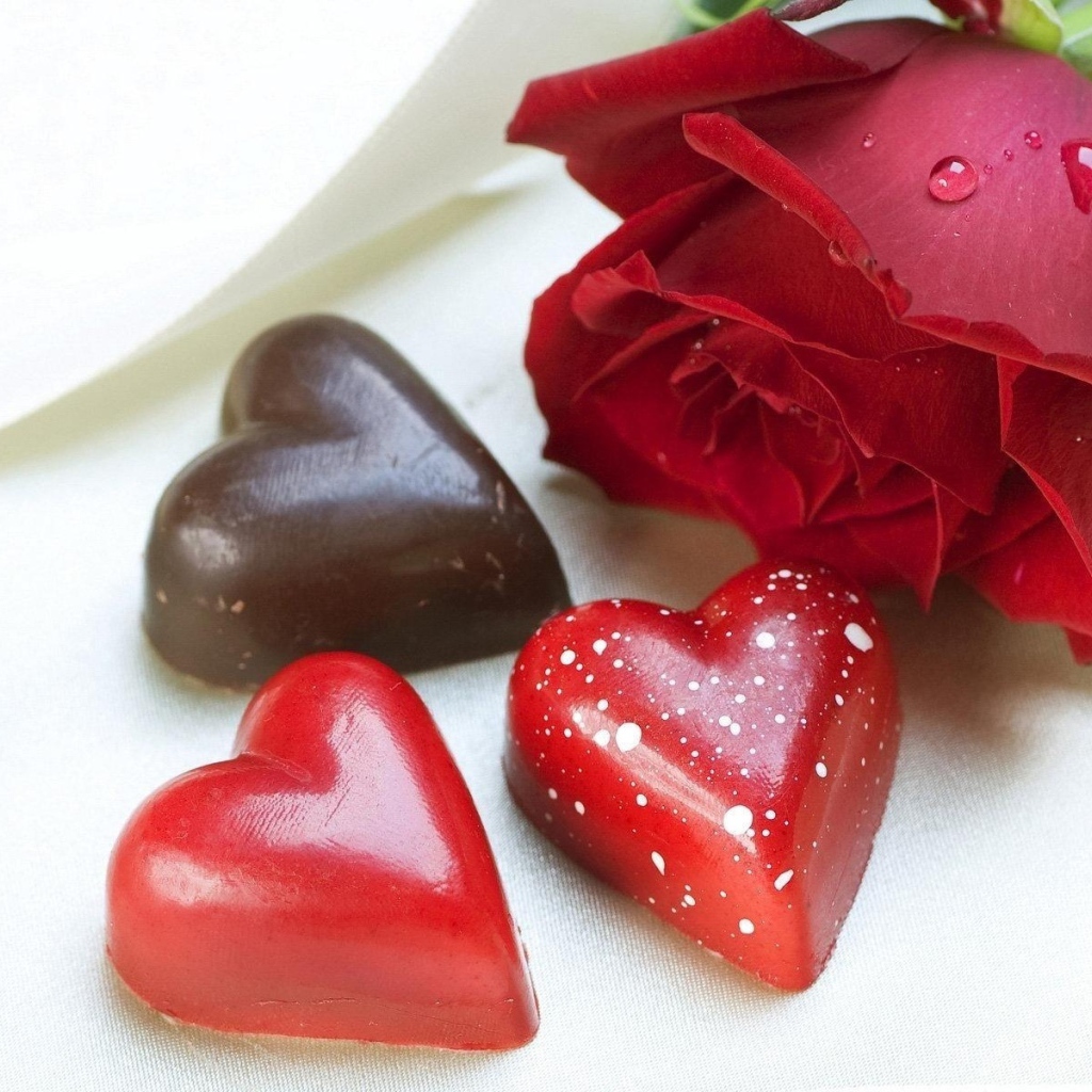 Шоколадные сердца на День Святого Валентина 14 февраля