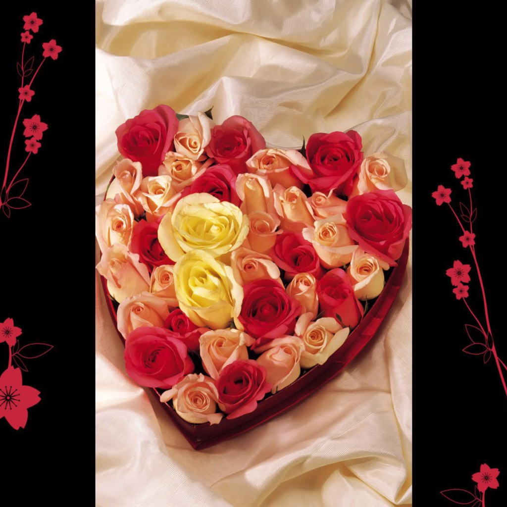 Сердечная композиция на День Святого Валентина