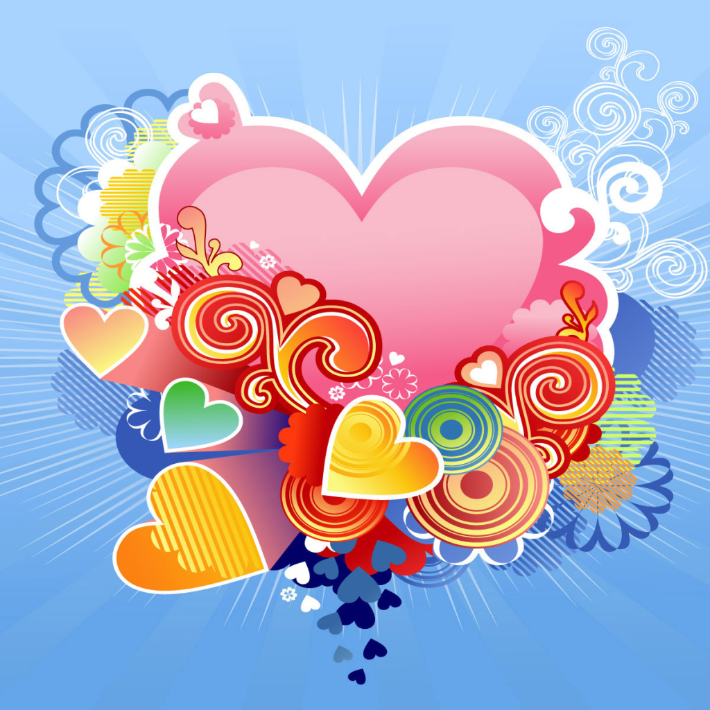 Музыкальное сердце на День Святого Валентина 14 февраля