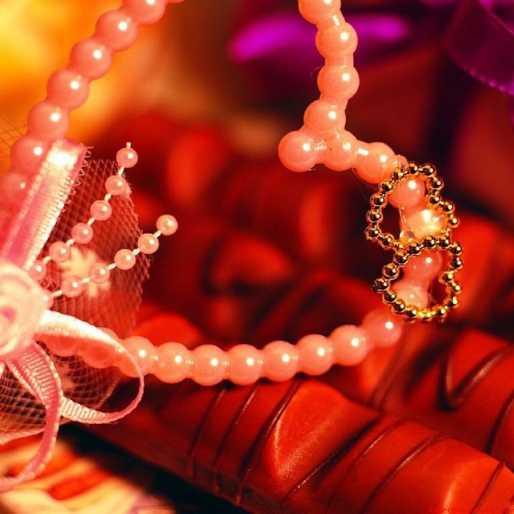 Жемчужное сердце на День Влюбленных 14 февраля