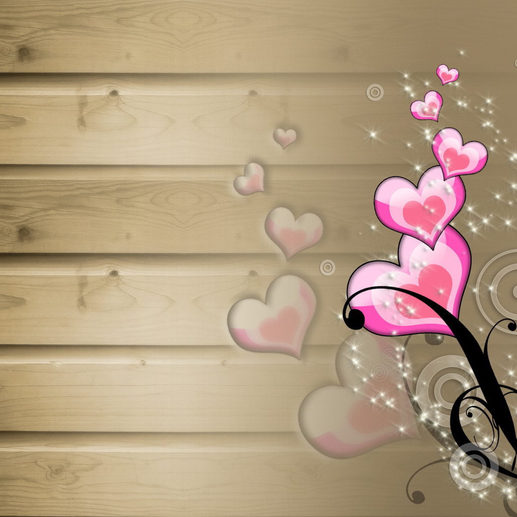 Розовые сердечки