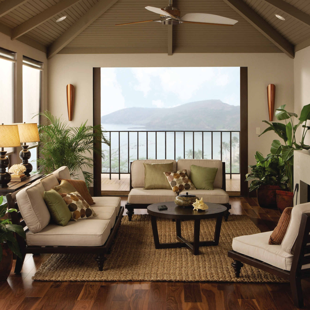 Интерьер веранды загородного дома