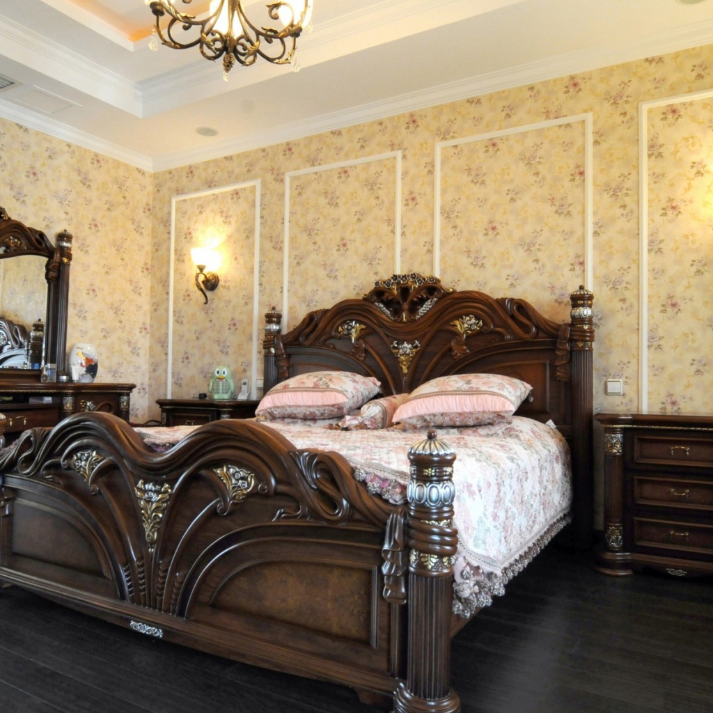 Спальня в стиле ретро