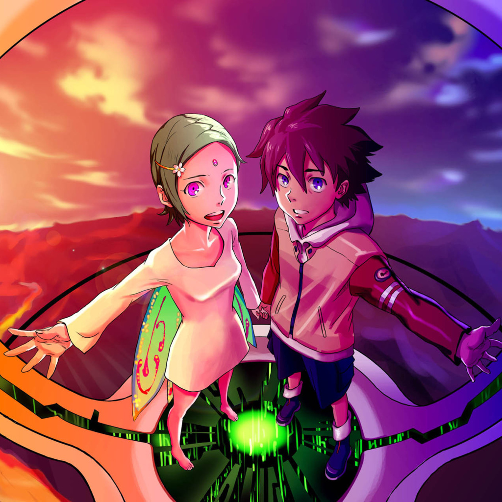 Девочка и мальчик в кольце