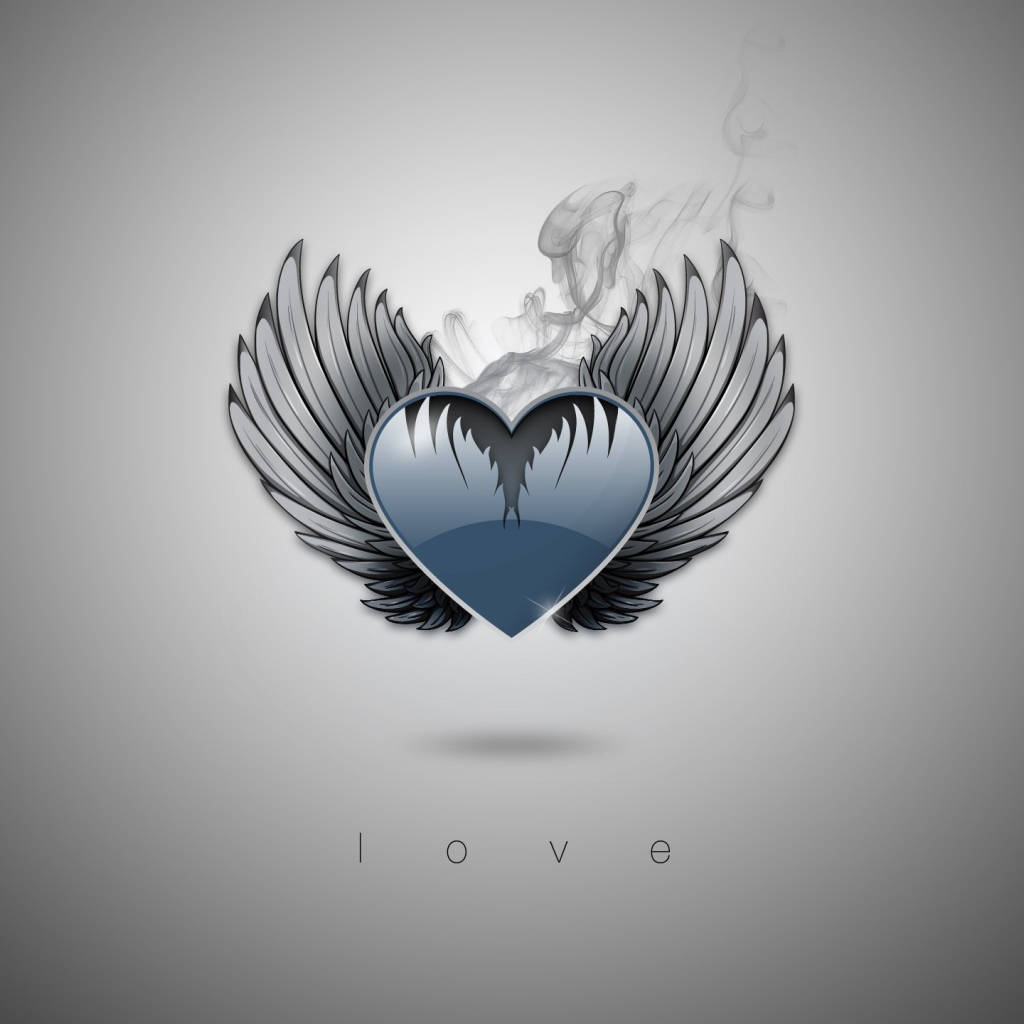 Сердечко с крыльями