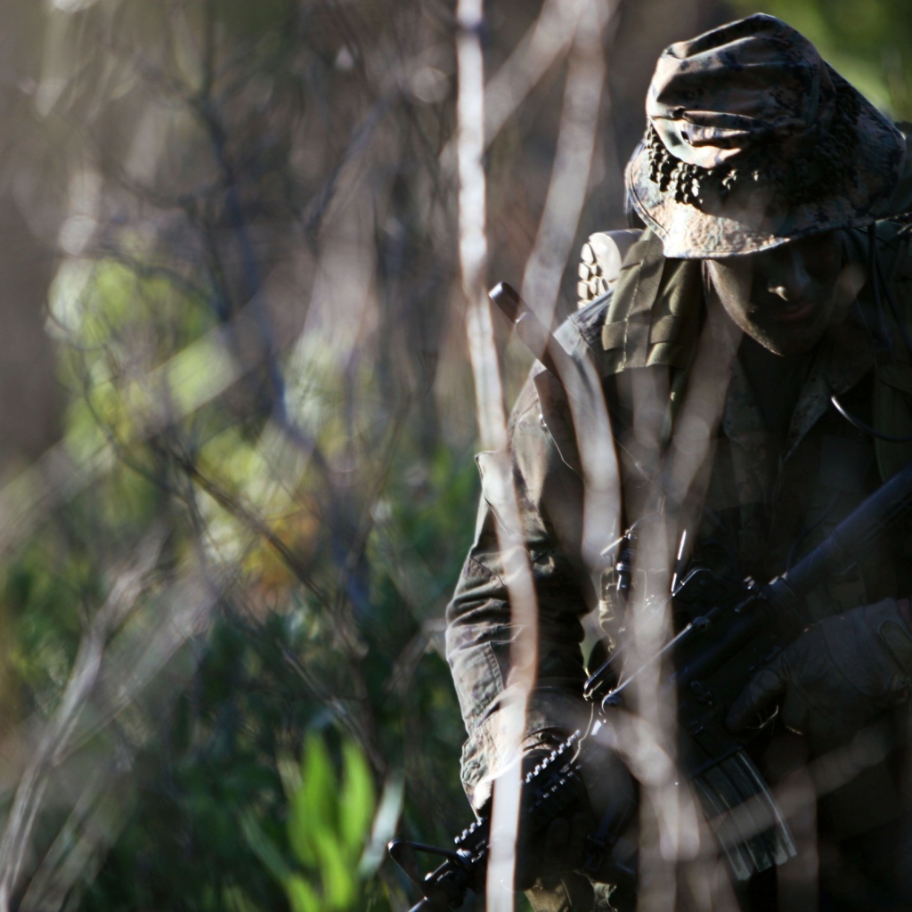 Солдат на задании