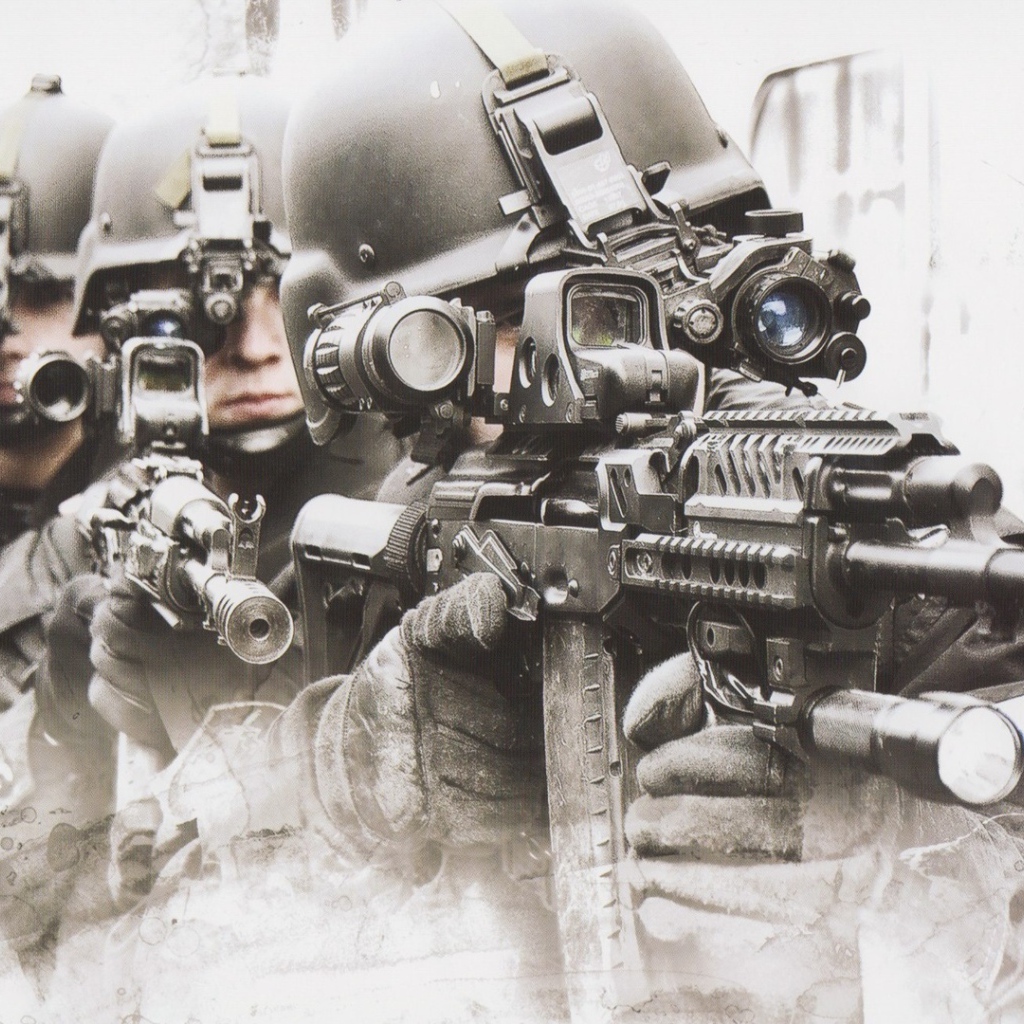 Четыре солдата спецназа