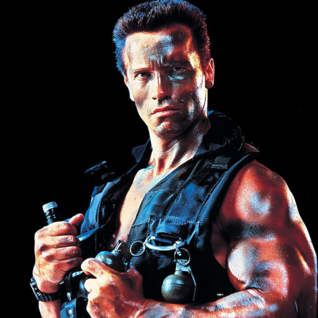 Arnold Schwarzenegger in film COmmandos