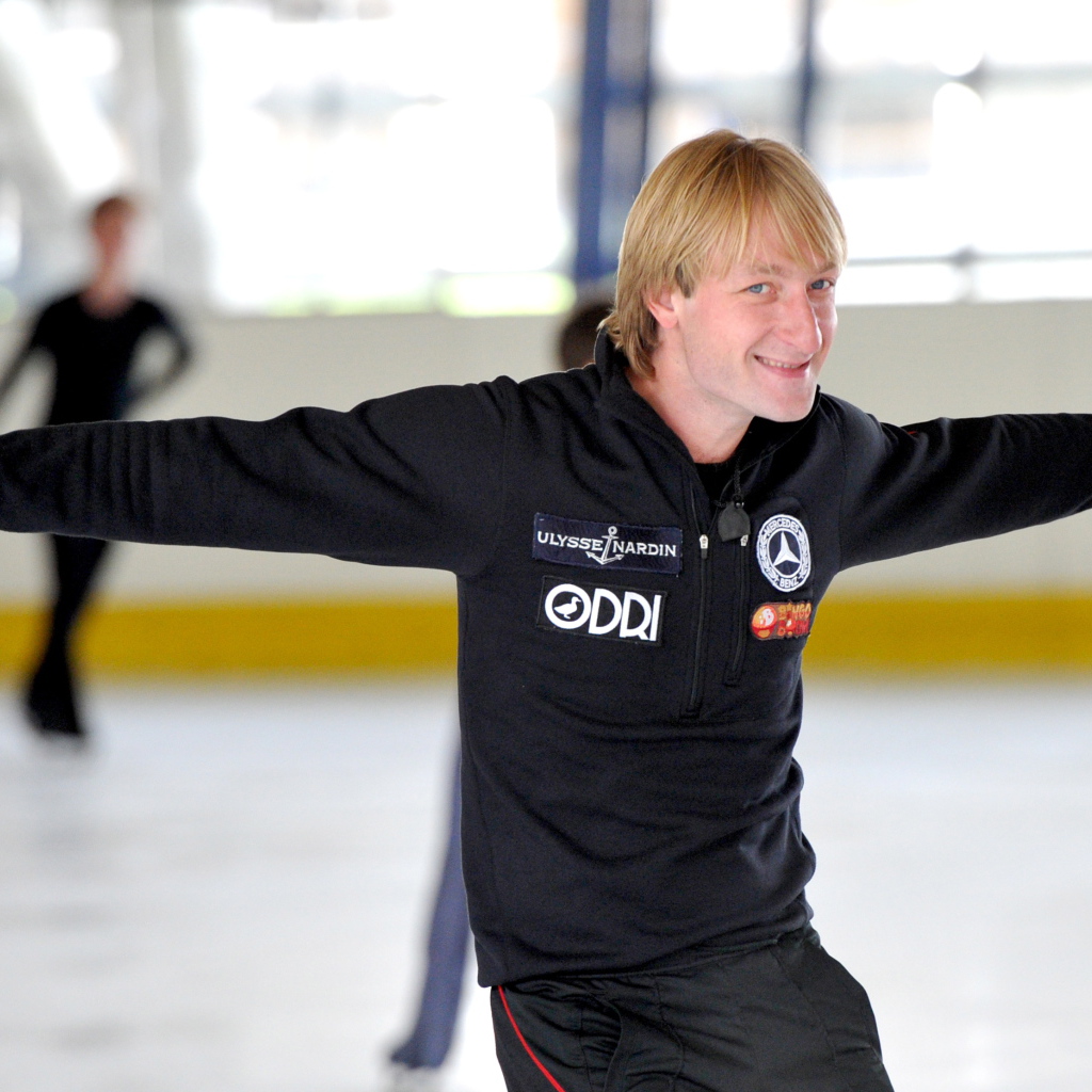 Тренировка фигуриста Евгения Плющенко