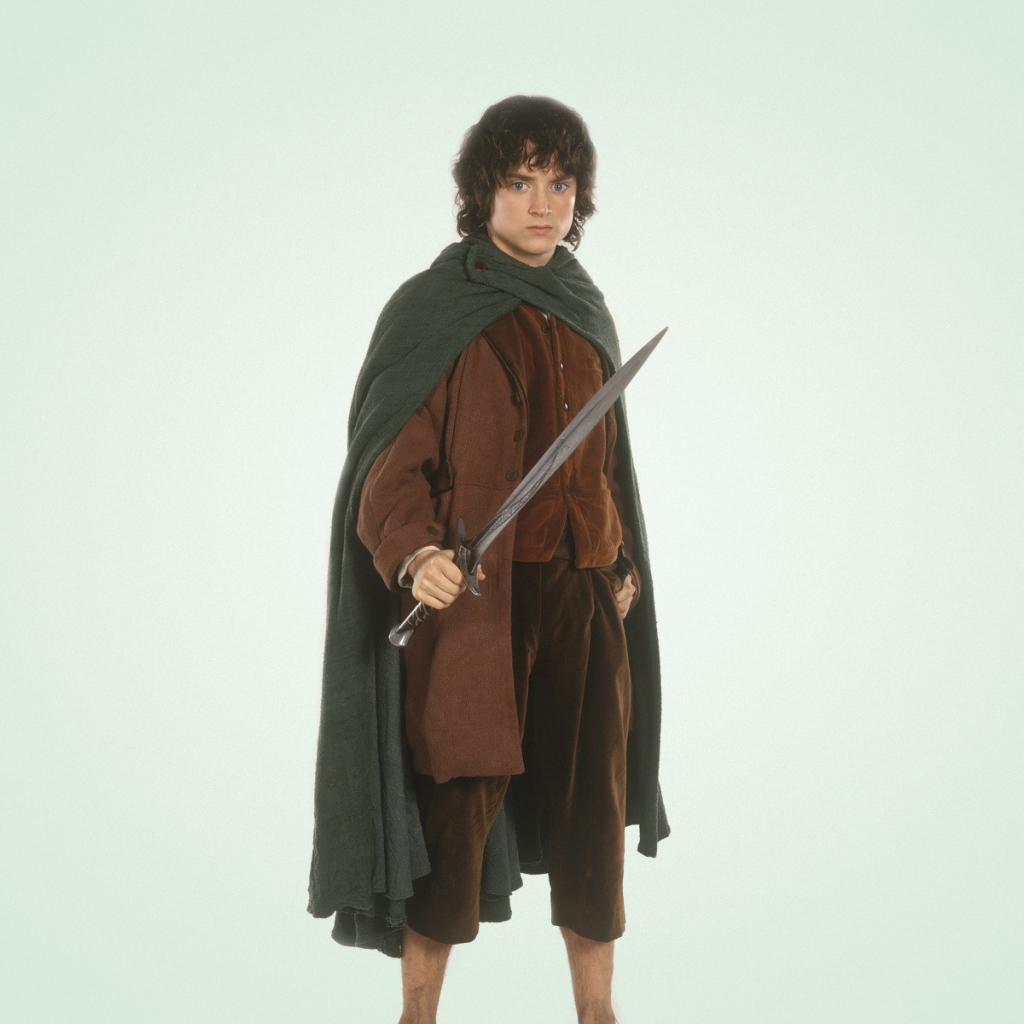 Элайджа Вуд с мечом