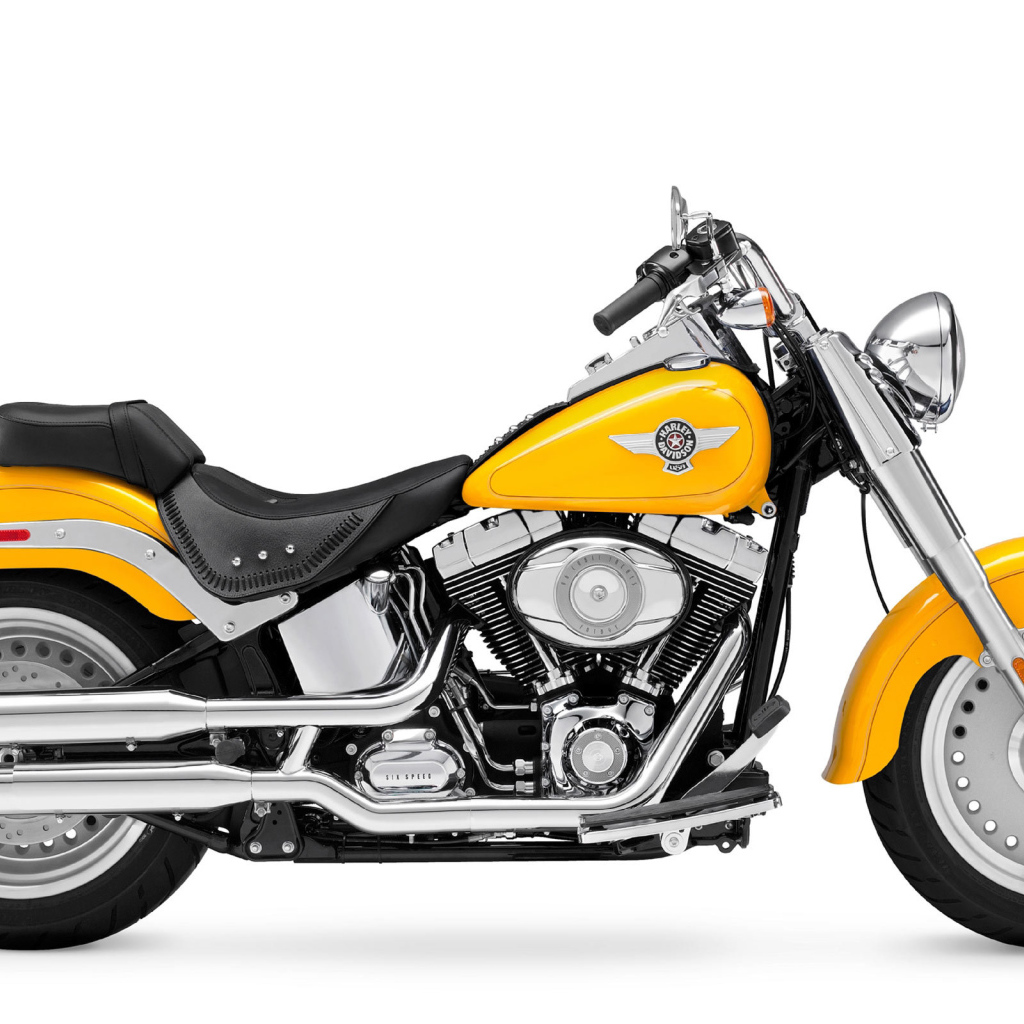 Красивый мотоцикл Harley-Davidson Fat Boy