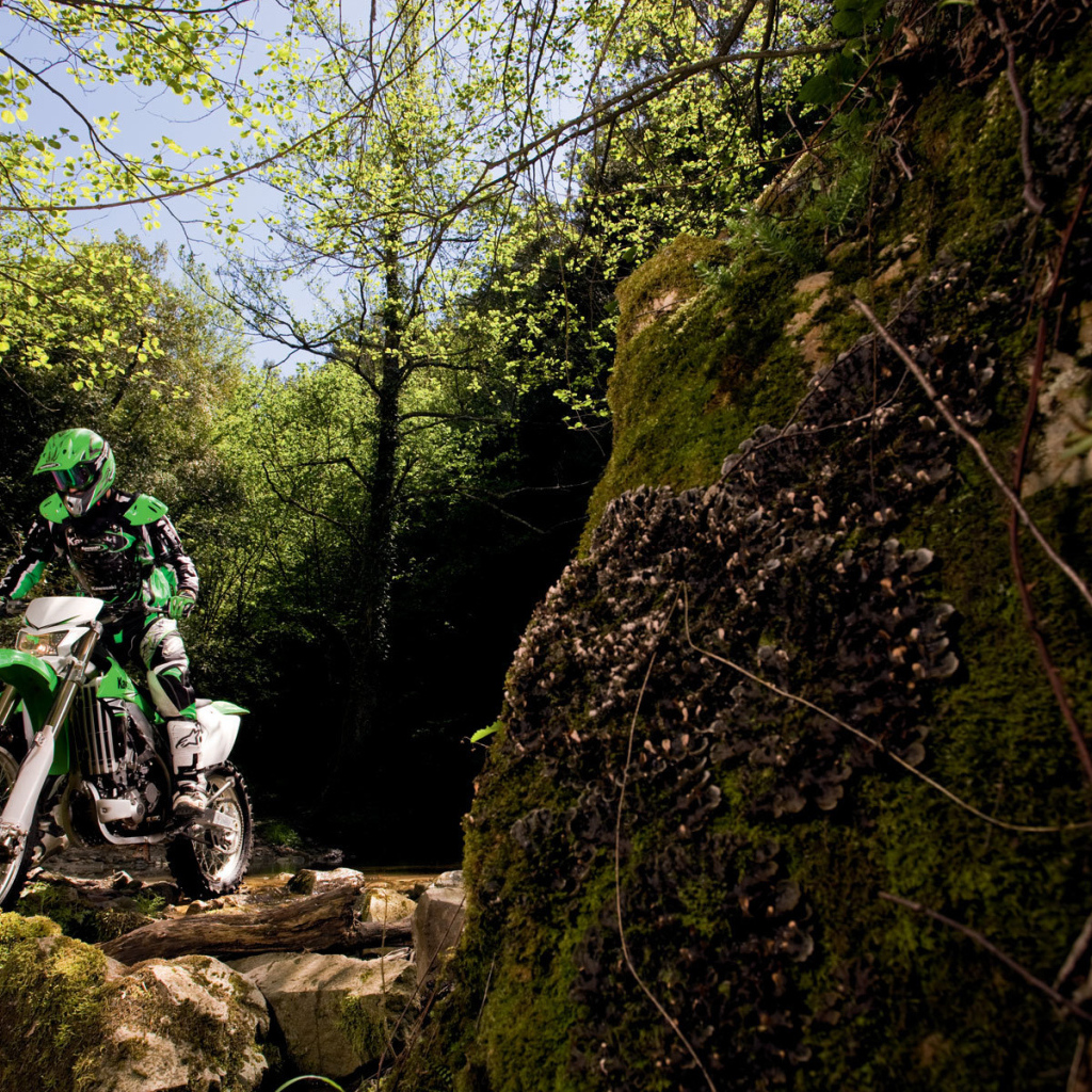 Мотоцикл модели Kawasaki KLX 450 R